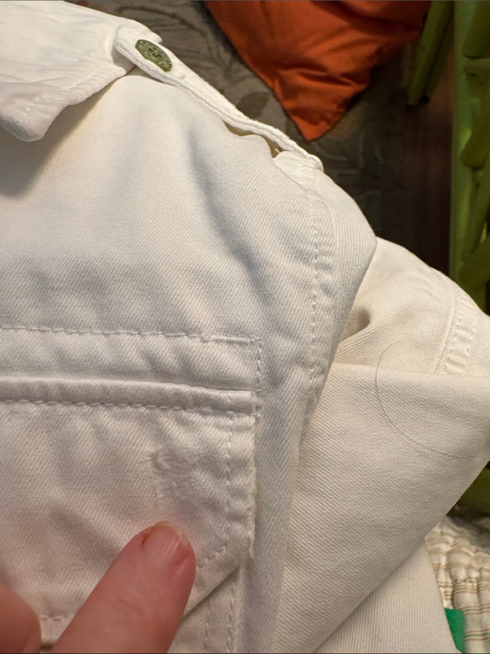 Old Navy Women's White Button-Front Utility Jacket - Picture 10 of 11